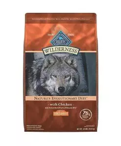 Blue Buffalo Wilderness High Protein Natural Large Breed Adult Dry Dog Food Plus Wholesome Grains, Chicken 24 lb Bag