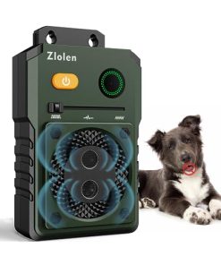 Zlolen Bark Box Anti Barking Device – Dog Barking Control Devices Professional Utrasonic Dog Repeller Up to 50 Ft Effective Control Range 2 Sonic Emitters to Stop Barking Rechargeable Dog Silencer