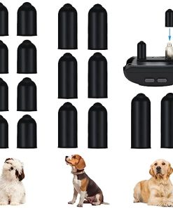 30 Pcs Dog Shock Collar Rubber Tips Training Collar Replacement Parts Silicone Covers Conductive Rubber Sleeve for Dog Training Collar Prongs or Anti Bark Collars Tool (13 mm, 16 mm, 20 mm)