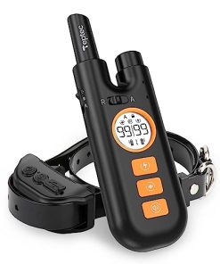 Teptec Most Innovative Auto Anti-bark & Remote Training 2-in-1 Bark Collar, Shock/Vibration/Beep 2600Ft Dog Training Collar with 99 Adjustable Intensity & Security Lock, Rechargeable & Waterproof