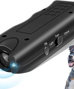 Anti Barking Device, 3 in-1 Dog Barking Control Devices Up to 16.4 Feet Safe for Humans & Dogs, Dog Barking Deterrent Tool for Training, Anti Bark Device for Dogs with Dual Strobe LED Flashlight