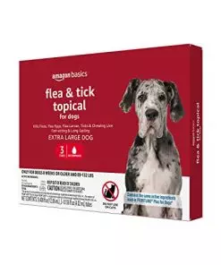 Amazon Basics Flea and Tick Topical Treatment for X-Large Dogs (89-132 pounds), 3 Count (Previously Solimo)