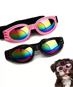 2Pcs Stylish Pet Glasses Cool Dog Sunglasses Dog Doggles Waterproof Windproof Eyewear UV Protection Sunglass for Big Dog