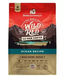 Stella & Chewy’s Wild Red Dry Dog Food Raw Coated High Protein Wholesome Grains Ocean Recipe, 21 lb. Bag