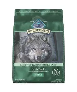 Blue Buffalo Wilderness High Protein Natural Adult Dry Dog Food plus Wholesome Grains, Duck 13 lb bag