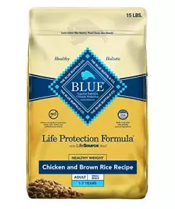 Blue Buffalo Healthy Weight Small Breed Dog Food, Life Protection Formula, Natural Chicken & Brown Rice Flavor, Adult Dry Dog Food, 15 lb Bag