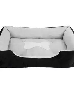 SENNAUX Dog Beds for Small Dogs Rectangle Pet Dog Bed Washable Pet Bed Mattress Comfortable Pet Mat with Anti-Slip Bottom for Dogs Cats & Pets17.7″x11.8″x6″