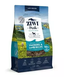 ZIWI Peak Air-Dried Dog Food – All Natural, High Protein, Grain Free and Limited Ingredient with Superfoods, Mackerel and Lamb, 2.2 Pound (Pack of 1)