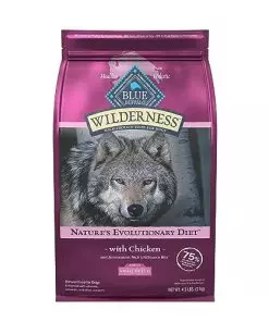 Blue Buffalo Wilderness High Protein Natural Small Breed Adult Dry Dog Food plus Wholesome Grains, Chicken 4.5 lb bag