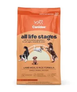 Canidae All Life Stages Premium Dry Dog Food for All Breeds, All Ages, Lamb Meal & Rice Formula, 5 lbs.