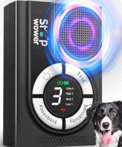 Anti Barking Device, Dog Bark Deterrent Devices Indoor & Outdoor, Sonic Dog Barking Control Device, Rechargeable Barking Dog Silencer with 3 Sensitivities, Bark Box Stop Neighbors Dog from Bark