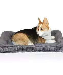 Dog Beds Mattress Crate Pad for Medium/Large Dogs Fit Metal,Ultra Soft, Washable & Anti-Slip Kennel Pad for Dogs Cozy Sleeping Mat,Gray 36inch