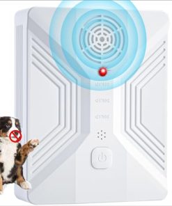 Bark Box, Anti Bark Device for Dogs, Barking Dog Silencer, 3 Frequency Dog Bark Deterrent Devices, USB Charging, for Indoor and Outdoor Use, for Small Dogs, Medium Dogs, Large Dogs (White Squares)