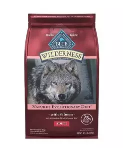 Blue Buffalo Wilderness High Protein Natural Adult Dry Dog Food plus Wholesome Grains, Salmon 4.5 lb bag