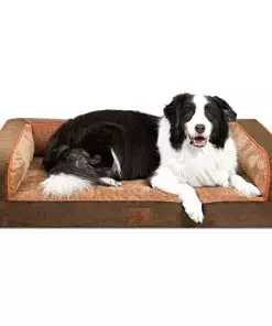 Yiruka Large Dog Bed, Brown Dog Beds for Large Dogs