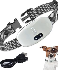 Bark Collar for Dogs – Shock Collar for Large/Medium/Small Dog, Rechargeable Anti Barking Device with 7 Sensitivity Levels & 8 Shock and Vibration Levels, Weatherproof & Durable Bark Collar for Dogs