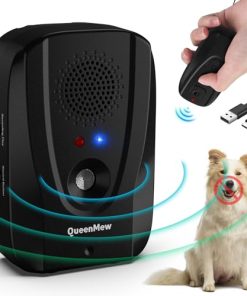 Bubbacare Anti Barking Device with Remote, Auto Anti-bark & 600FT Range Remote Training 2 in 1 Bark Control Device, Waterproof Outdoor Indoor Recording, Alarm, Ultrasonic Dog Barking Deterrent Device