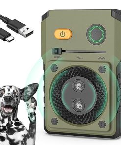 Anti Barking Device for Dogs, 50ft Dog Bark Deterrent Devices Effective No Dog Barking, 3 Adjustable Frequency Modes Anti Bark Box Bark Control Device Indoor Outdoor for Puppy Large Dogs, Green