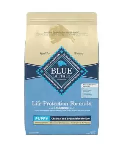 Blue Buffalo Dog Food for Puppies, Life Protection Formula, Natural Chicken & Brown Rice Flavor, Puppy Dry Dog Food, 15 lb Bag