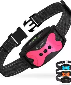 Rechargeable Smart No-Shock Bark Collar for Small, Medium and Large Dogs – Waterproof Bark Control with 5 Sensitivity Levels