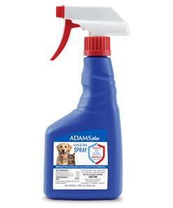 Adams Plus Flea & Tick Spray For Dogs and Cats | Kills Adult Fleas, Flea Eggs, Flea Larvae, Ticks, and Repels Mosquitoes For Up To 2 Weeks | Controls Reinfestation For Up To 2 Months | 16 Oz