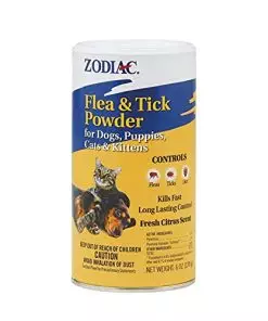 Zodiac Flea & Tick Powder for Dogs, Puppies, Cats & Kittens beige Small