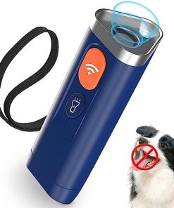Rutloy Anti Barking Control Device, Ultrasonic Dog Bark Deterrent Devices, Dog Training Ultrasonic Devices，Effective Range Up to 16 Feet, with LED Light，Dog Training Device Indoor Outdoor