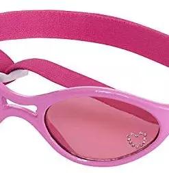 Doggles K9 Optix Shiny Pink Rubber Frame with Pink Lens Sunglasses, Large