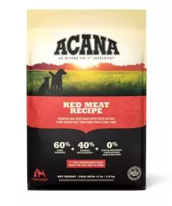 ACANA Grain Free Dry Dog Food, Red Meat Recipe, 13lb