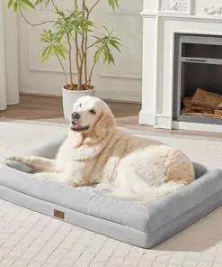 WESTERN HOME Extra Large Dog Bed Orthopedic,Dog Bed Washable Waterproof Dog Couch Bed Bolster Dog Bed Durable Dog Sofa with Removable Covers and Non-Slip Bottom (XL,42in)