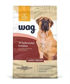 Amazon Brand – Wag Large Breed Dry Dog Food, Chicken and Brown Rice, 30 lb Bag