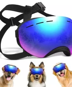 Dog Goggles, Dog Glasses Large Breed, Sunglasses for Dogs with Adjustable Strap UV Protection, Windproof Dogs Eyes Protection.