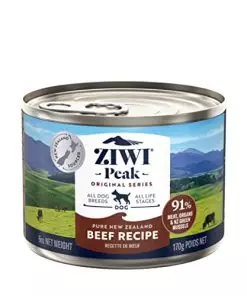 ZIWI Peak Canned Wet Dog Food – All Natural, High Protein, Grain Free, Limited Ingredient, with Superfoods (Beef, Case of 12, 6oz Cans)