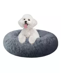 Dog Bed for Small Medium Large Dogs, 20 inch Calming Dogs Bed, Washable-Round Cozy Soft Pet Bed for Puppy and Kitten with Slip-Resistant Bottom